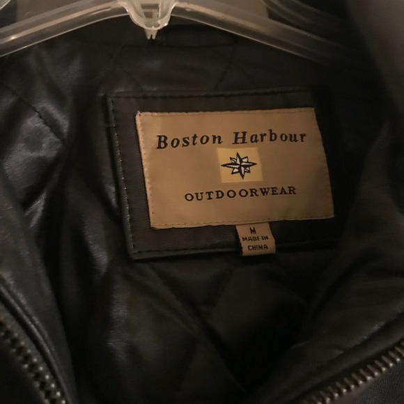 Leather Dress Coat Medium - Picture 3 of 3